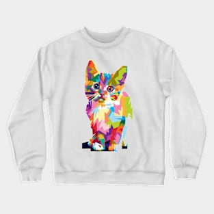 Amazing Kitten Drawing | Cute cat for you Crewneck Sweatshirt